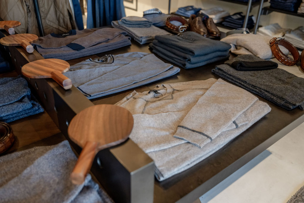 Table at Sam Howard Men's Clothier