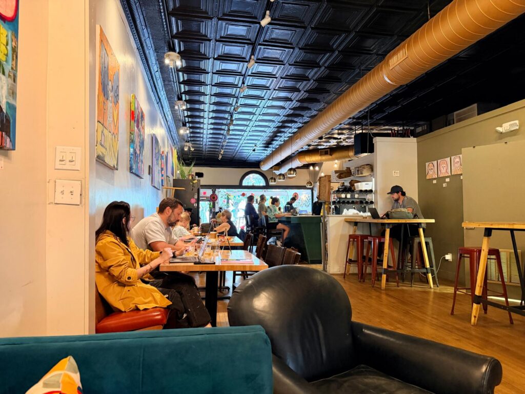 Chandler's coffee shop inside