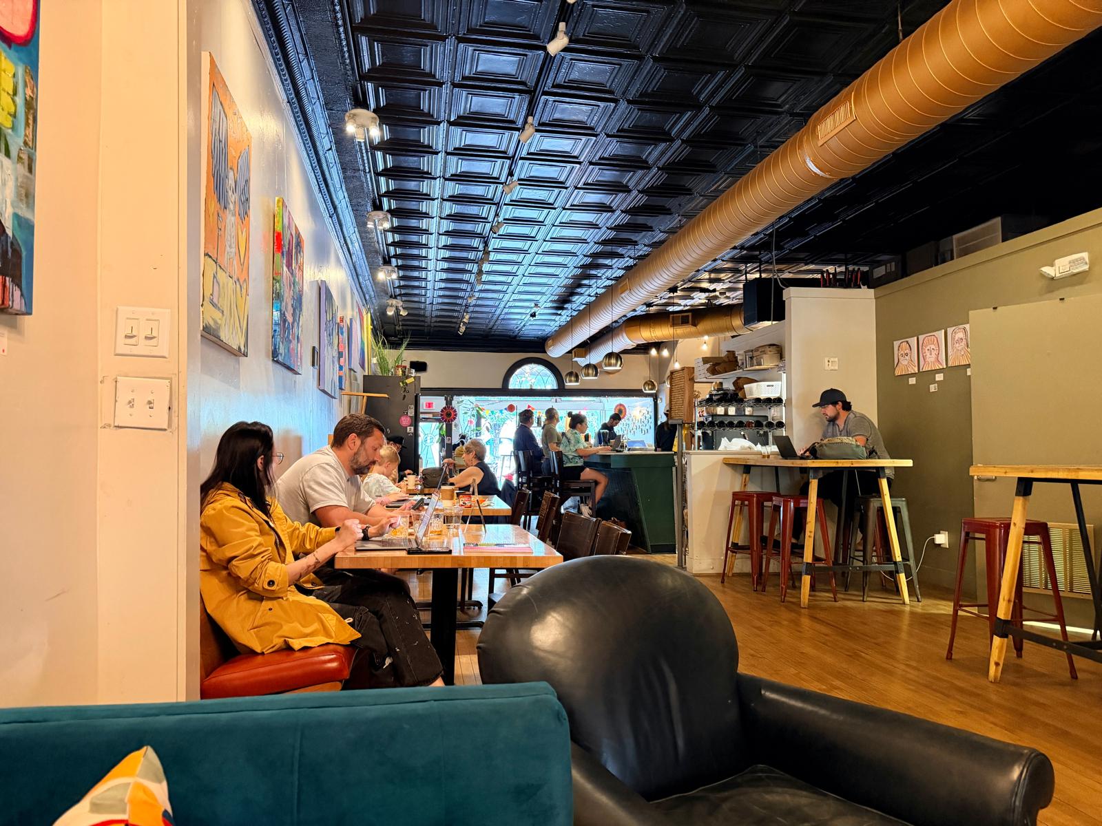 Chandler's coffee shop inside