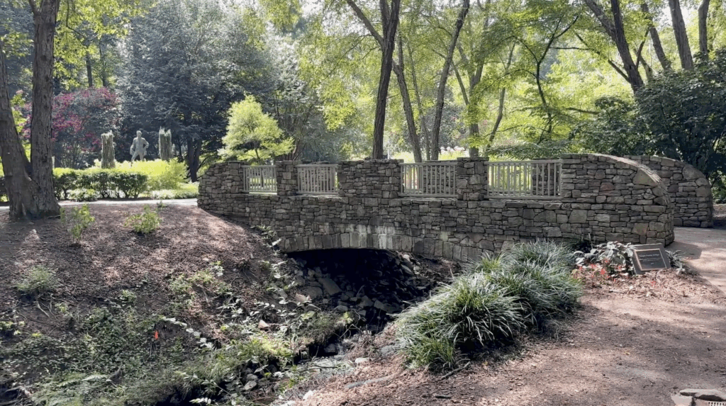Bridge at Tanger Bicentennial Gardens