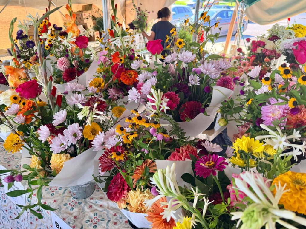 Piedmont Triad Farmers Market flowers for sale