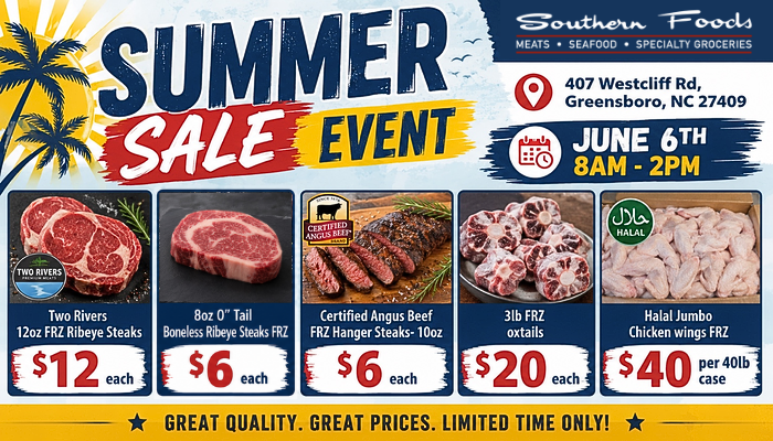 Southern Foods Summer Sale Event