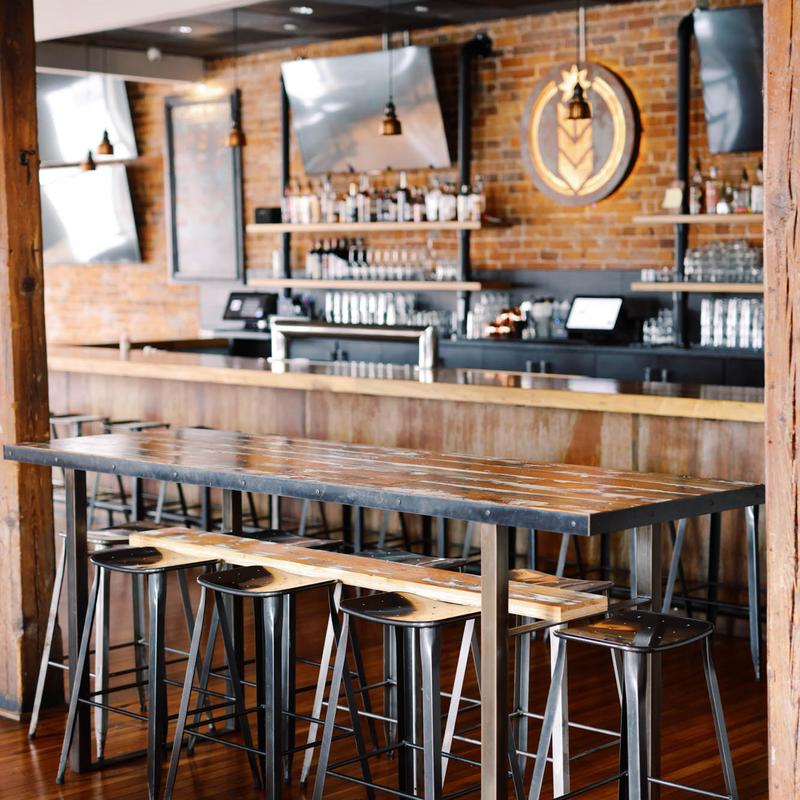 Bar at Natty Greene’s Brewing Company in Greensboro