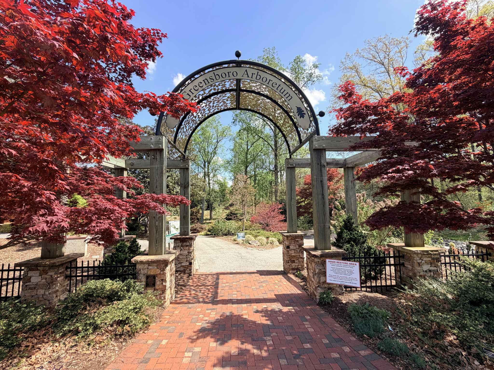 Greensboro Arboretum Entrance