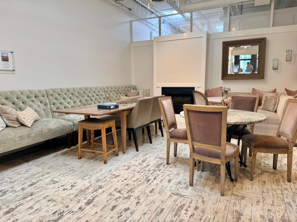 Maxie B’s bakery inside chairs greensboro