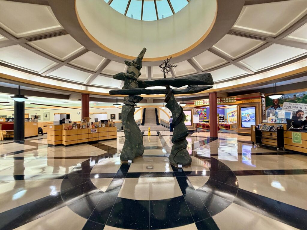 Greensboro Central Library sculpture