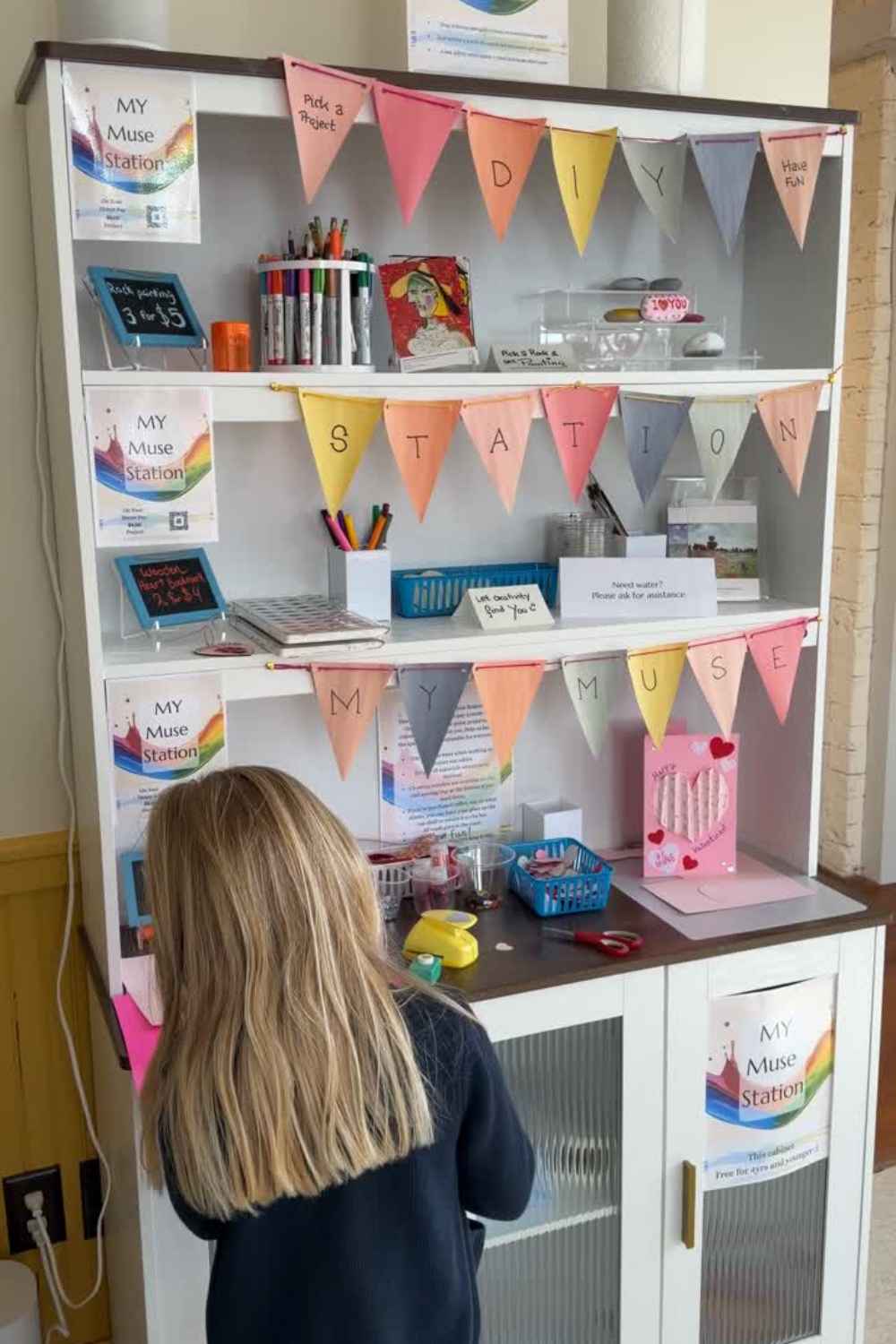 DIY Muse Station at The Marshall Muse Gallery in Downtown Greensboro