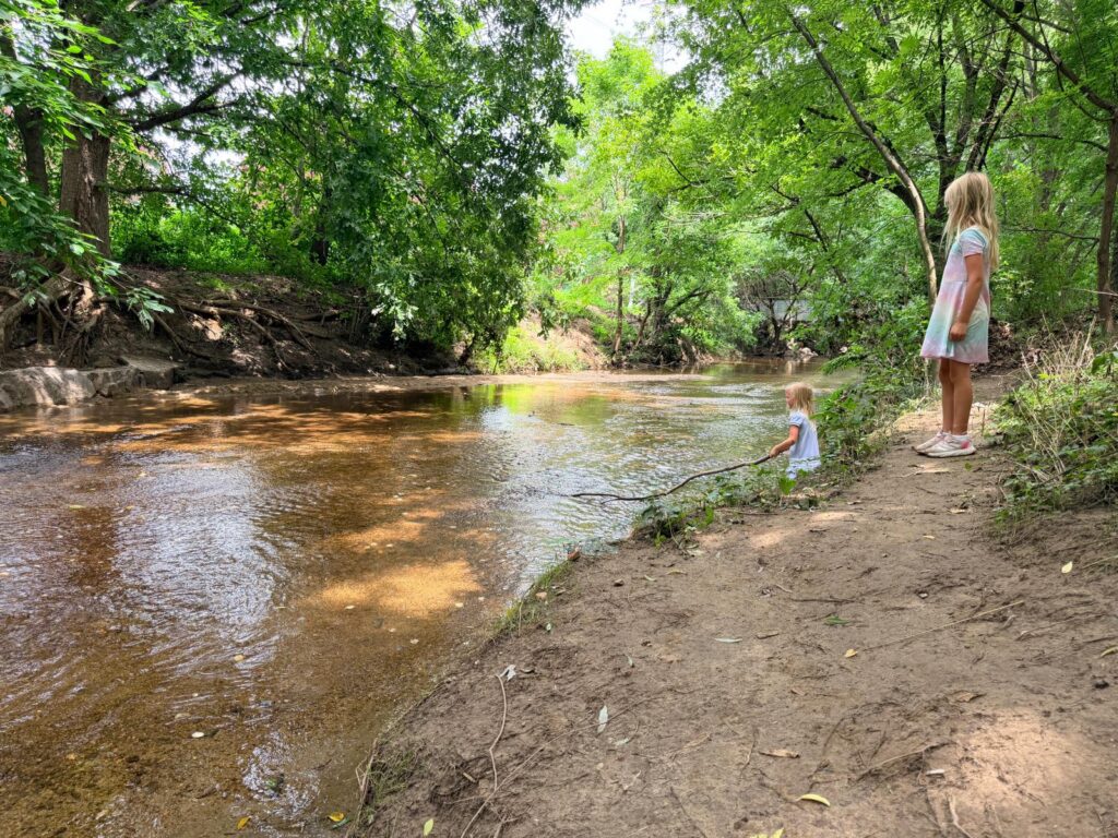 Lake Daniel Greenway by a river creek