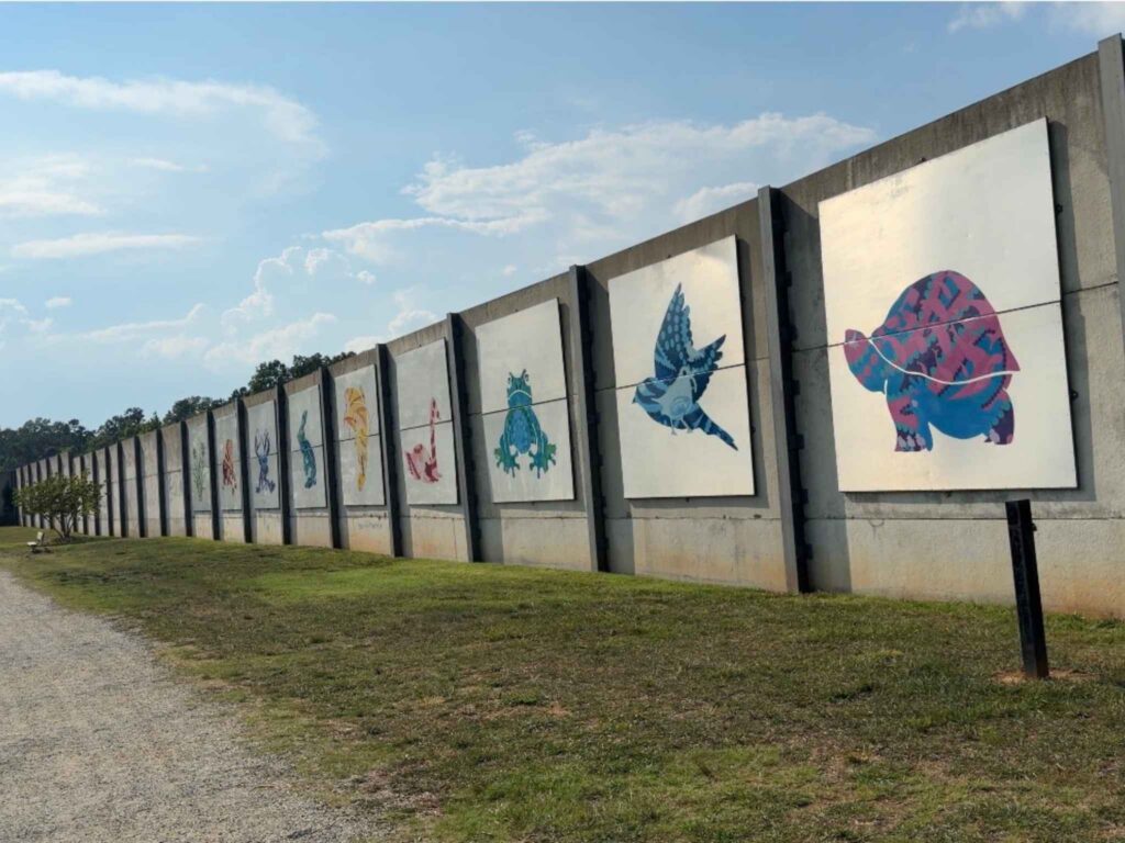 Oka T. Hester Park Greensboro Trail with Art along it