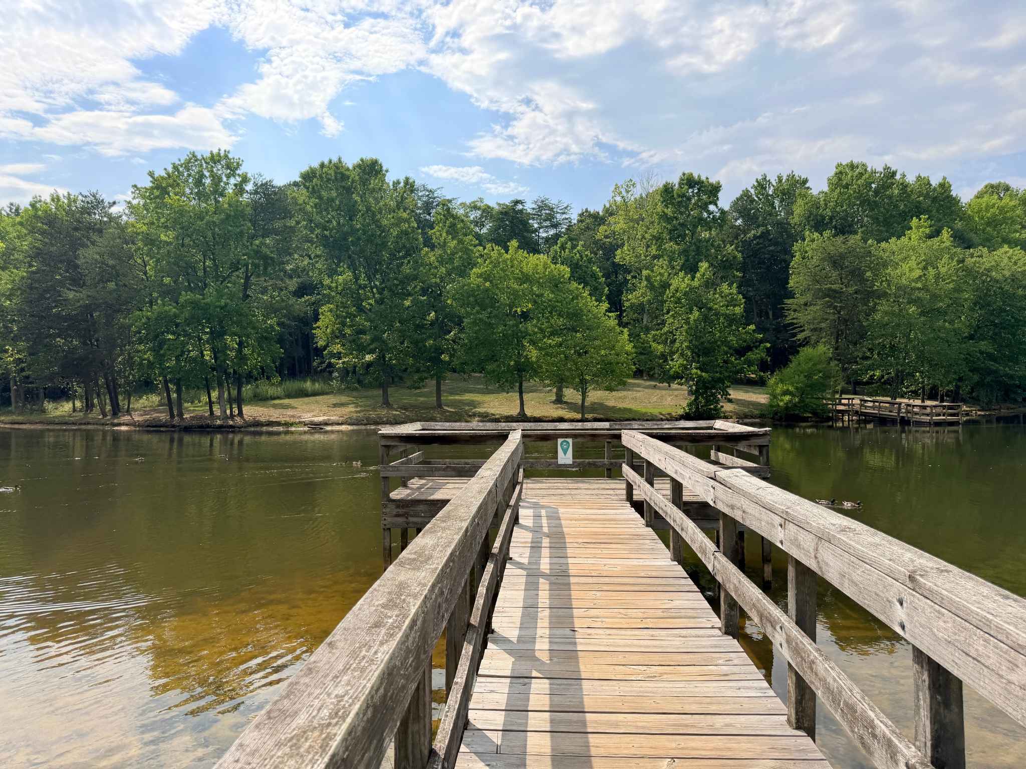 pier at Oka T. Hester Park Greensboro