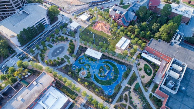 LeBauer Park downtown Greensboro, NC