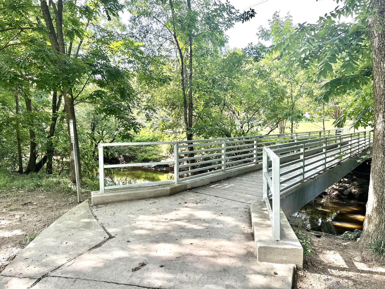 Lake Daniel Greenway bridge trail