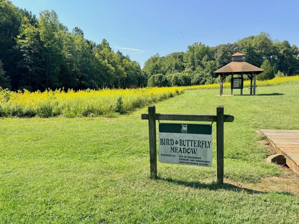Bird and Butterfly Meadow at Price Park Greensboro, NC