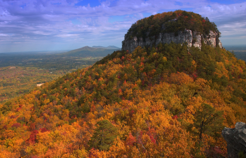 Fall color at Pilot Mountain State Park